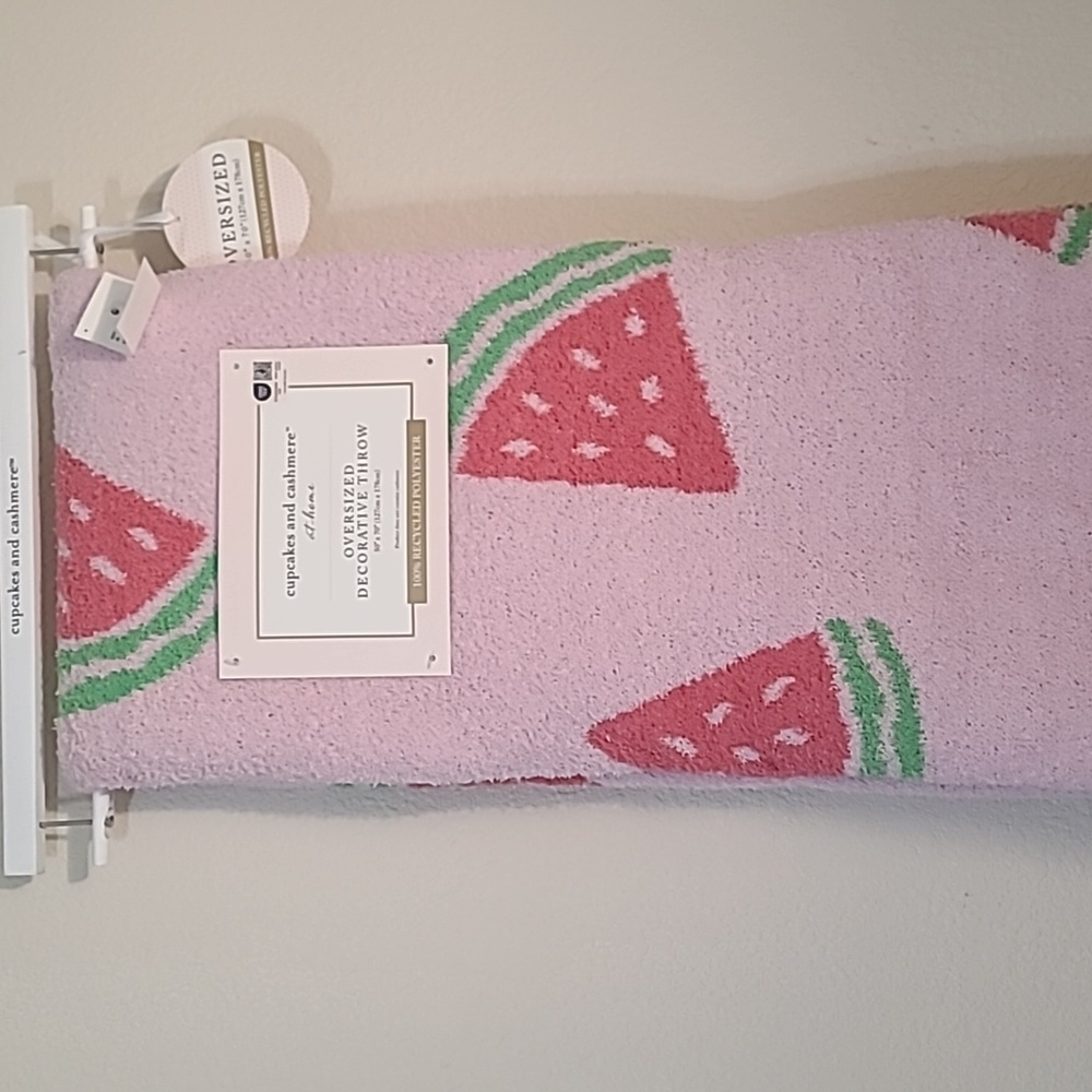 Cupcakes and Cashmere Watermelon Blanket 50x70